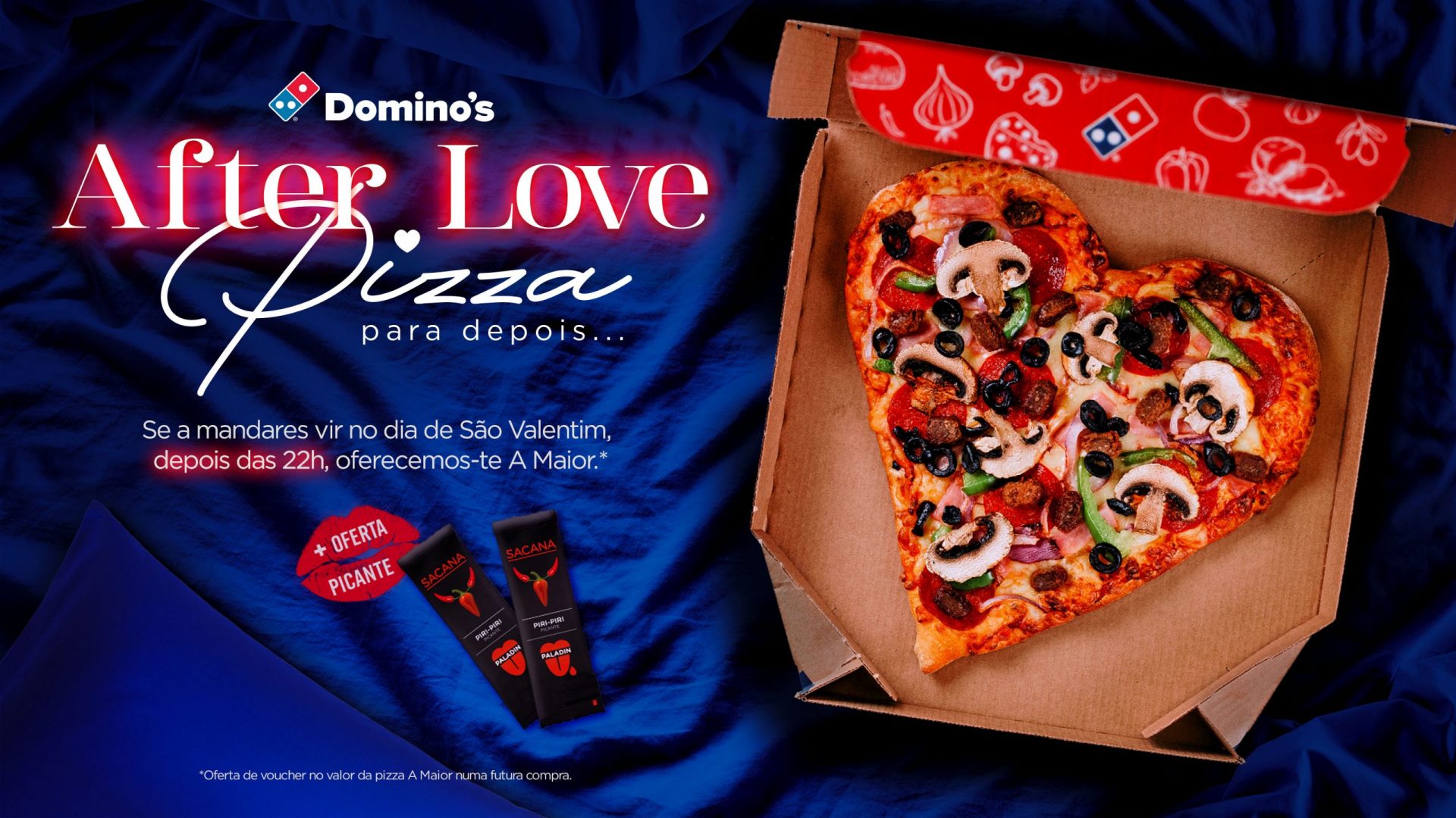 A Domino's alimenta o romantismo