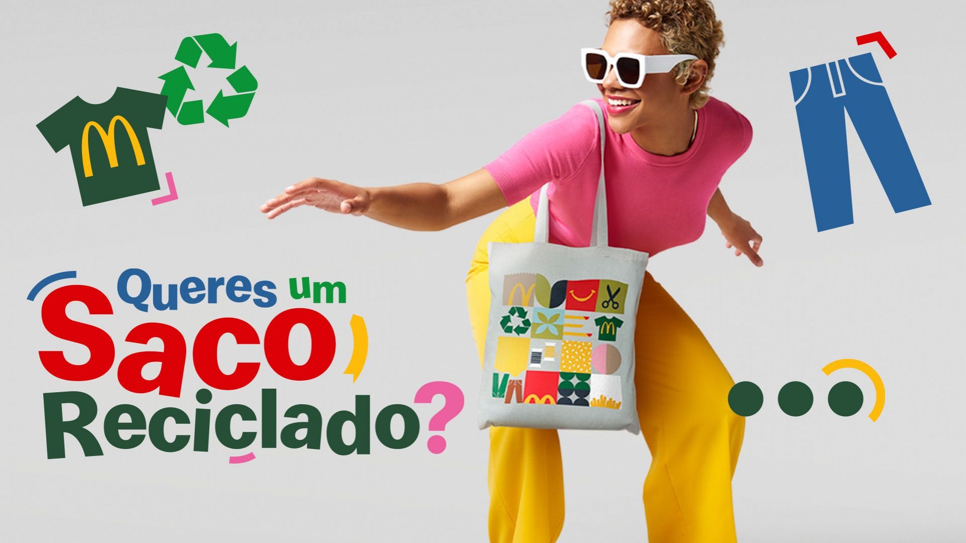 Sacos reciclados? A McDonald's está a dar