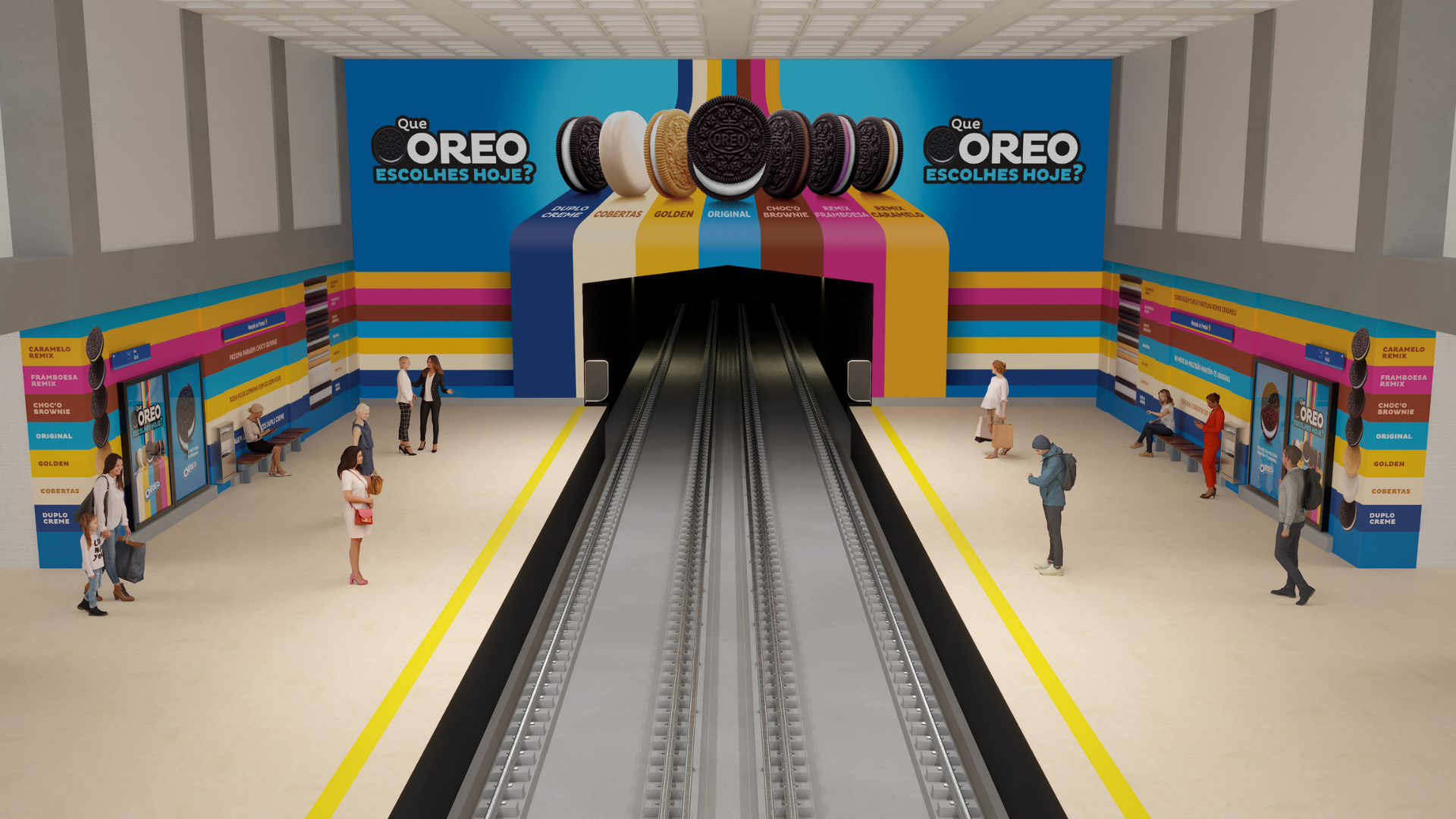 A OREO apanha o metro