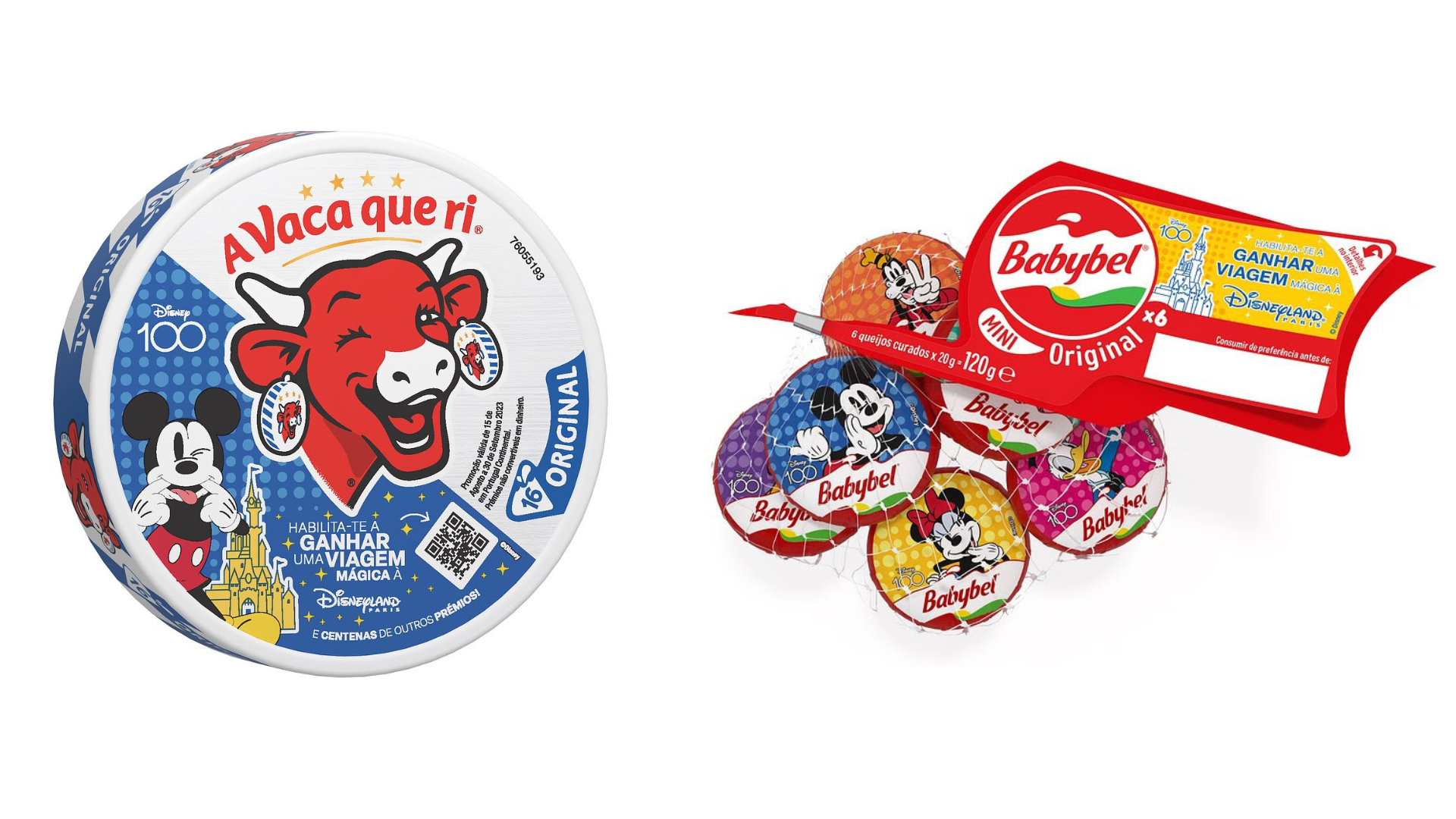 A Vaca que ri e a Babybel celebram o centenário da Disney