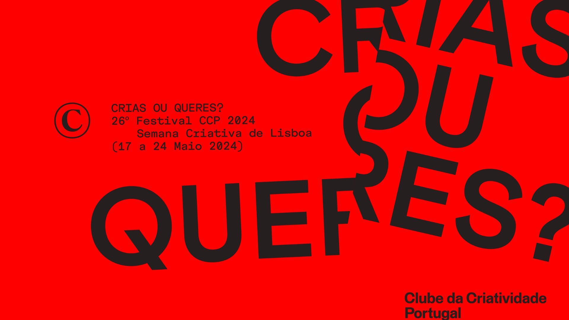 Já fecharam as inscrições para o 26.º Festival CCP