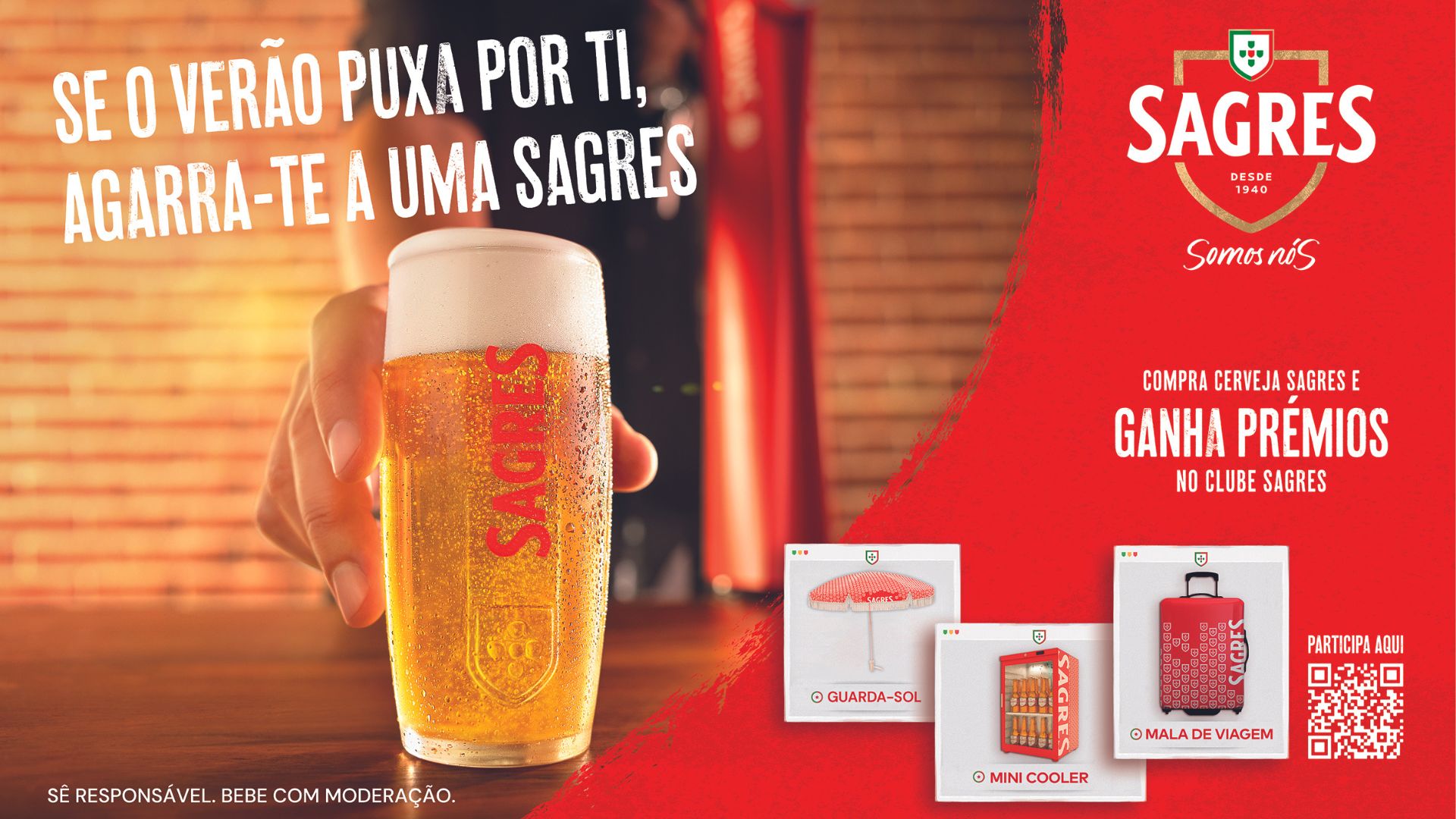 A Cerveja Sagres agarra-se ao verão