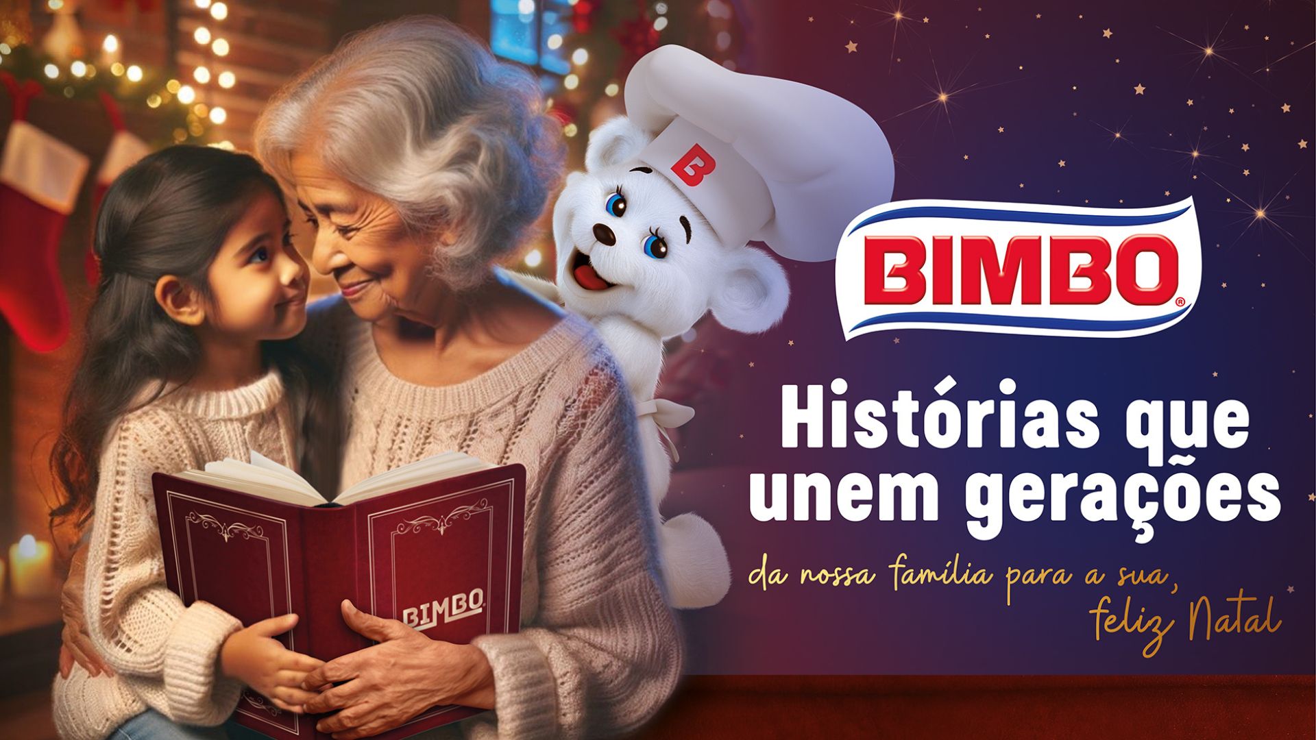Bimbo une gerações, em nova campanha de Natal