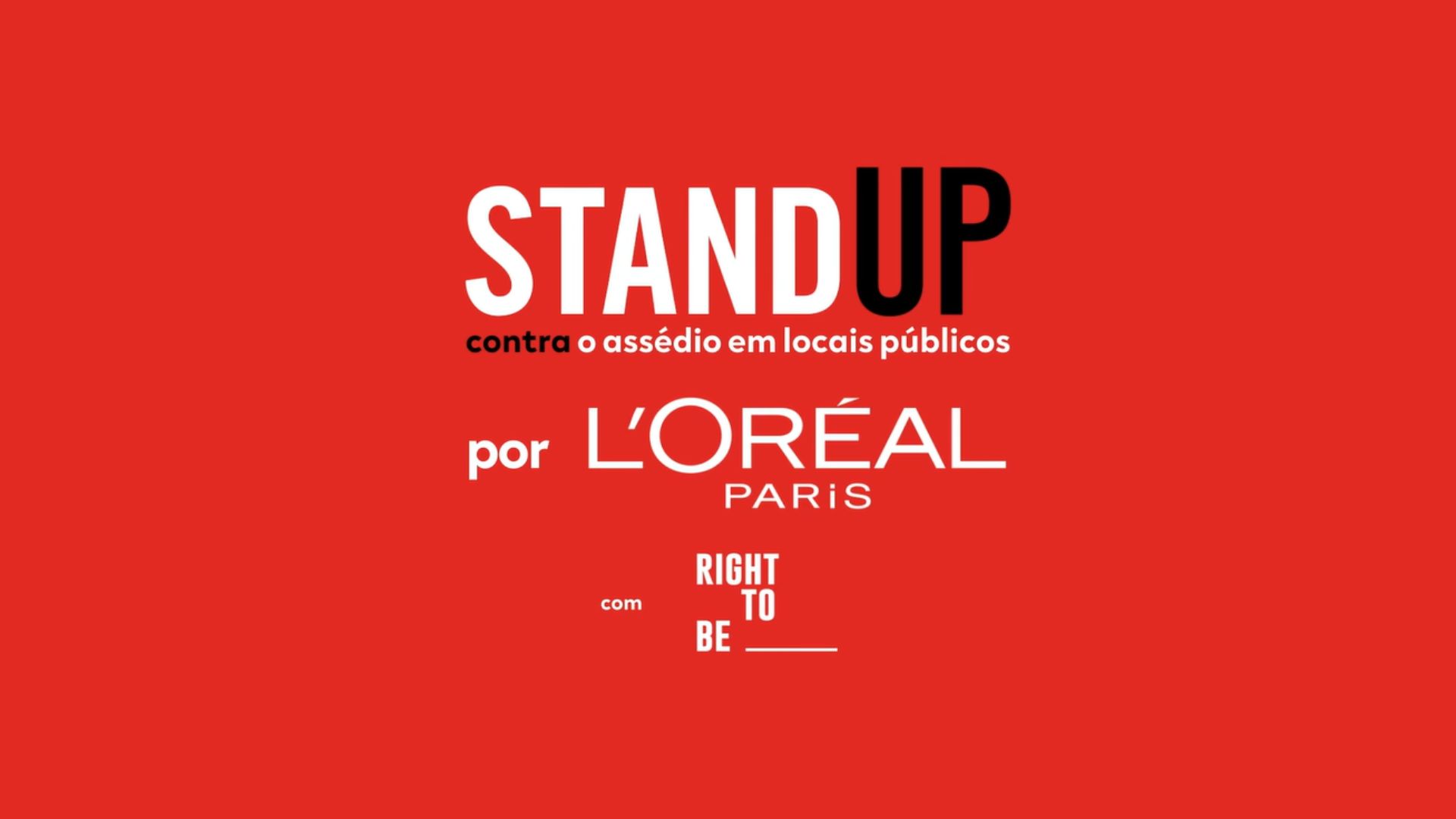 A L’Oréal Paris combate o assédio em locais públicos