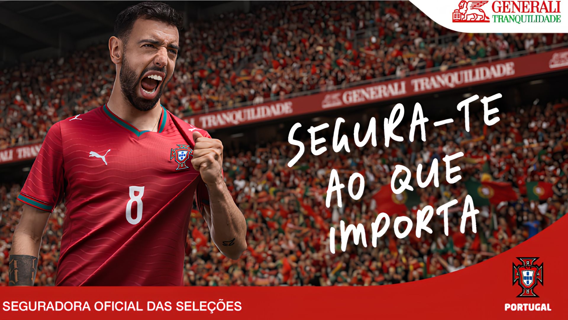 A Generali Tranquilidade segura a Seleção Nacional