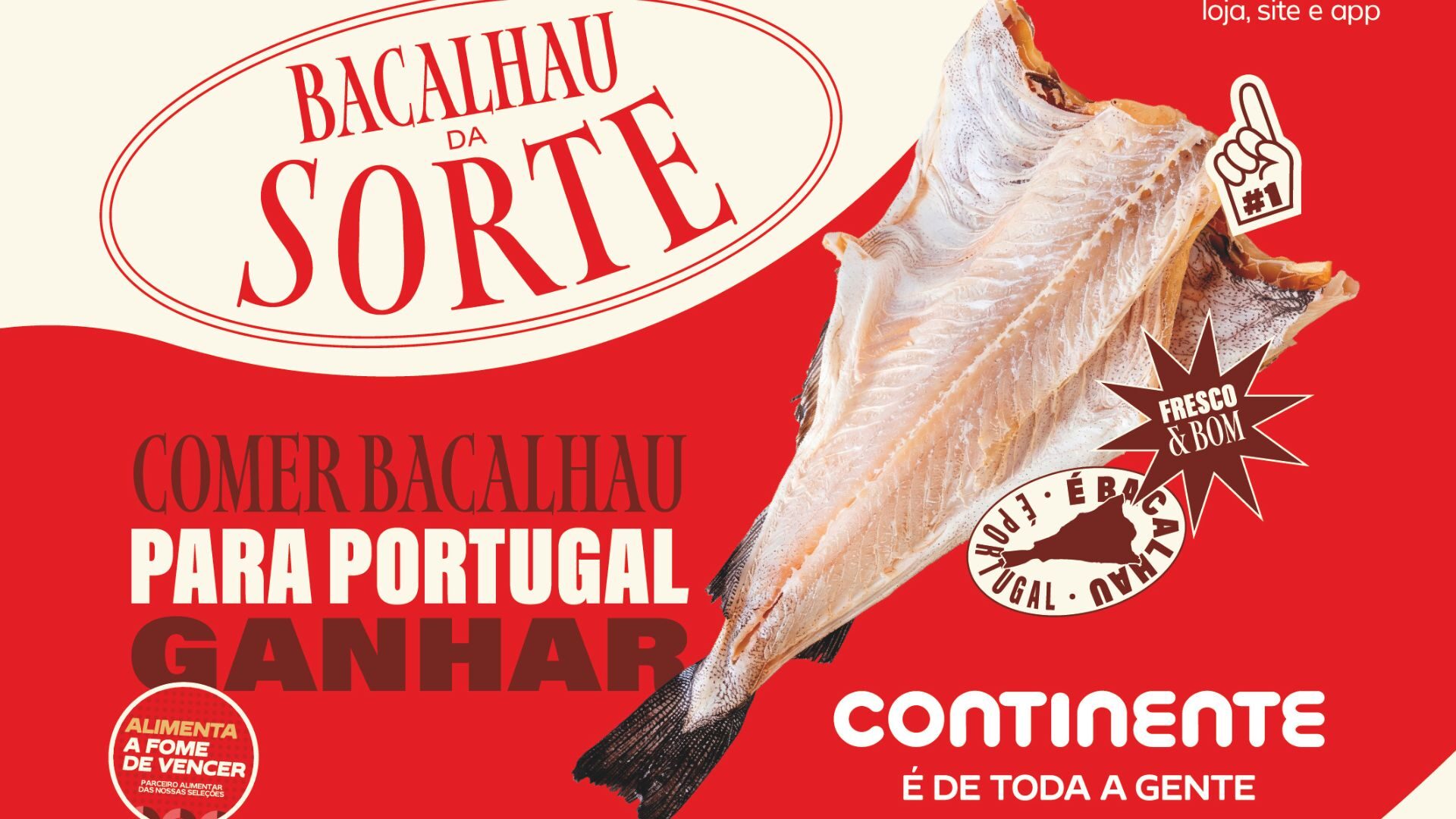 O Continente tem o "Bacalhau da Sorte" para a Seleção Nacional