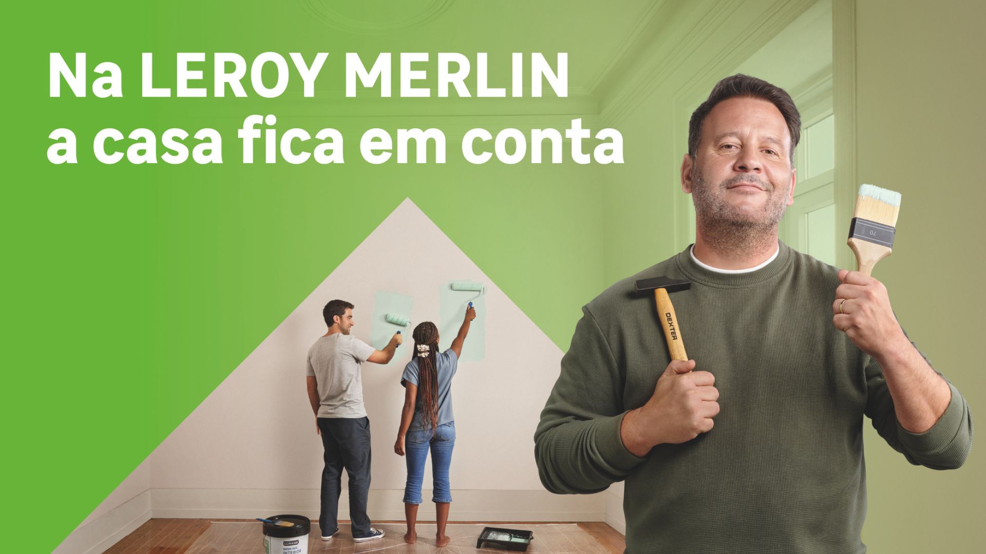 Cândido Costa e LEROY MERLIN lembram que a casa fica em conta