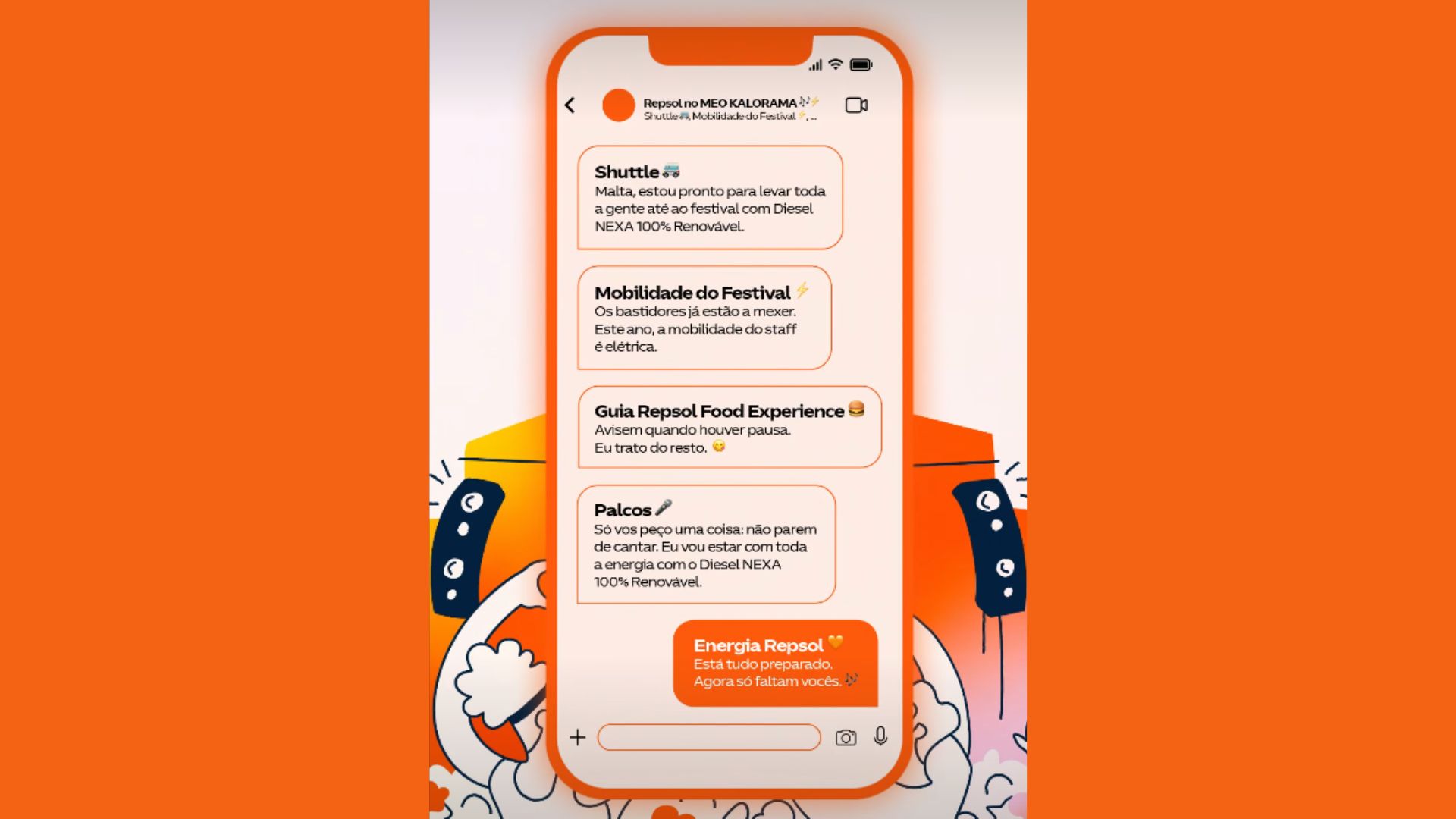 A Repsol dá energia e shuttles gratuitos no MEO Kalorama