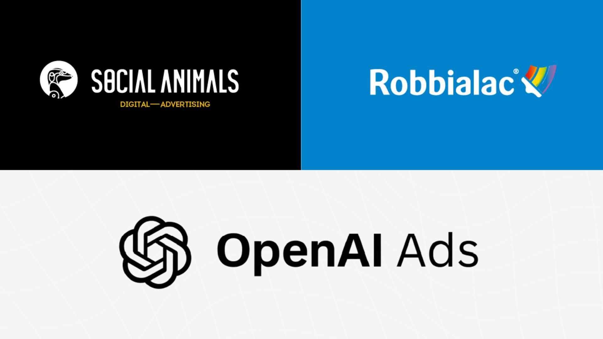 A Robbialac pinta com a Social Animals no ChatGPT Ads